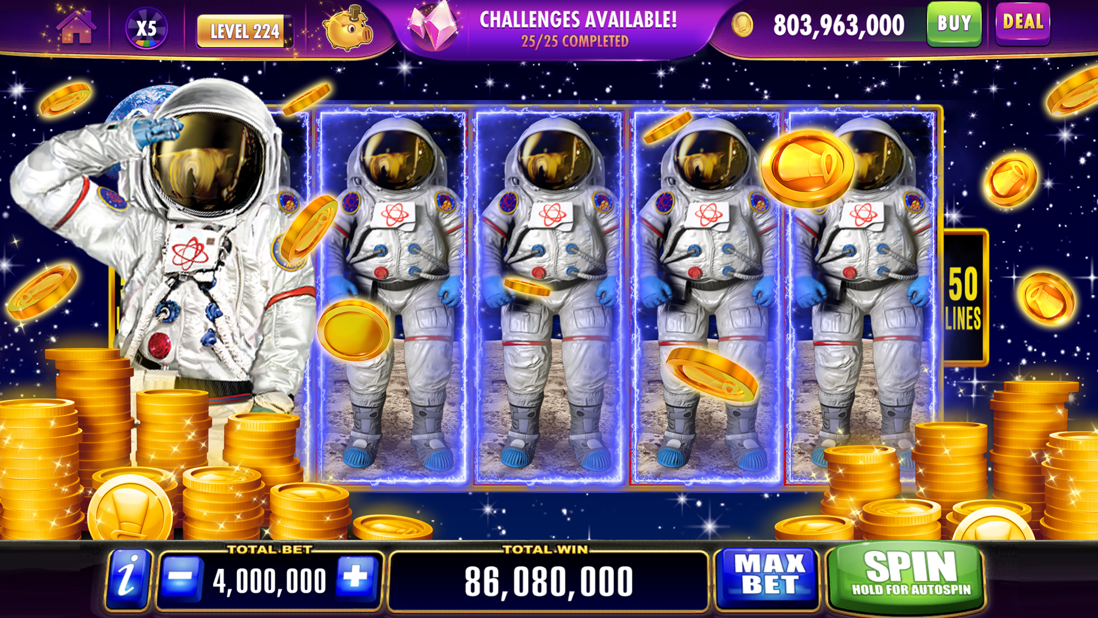 Ảnh chụp màn hình chương trình khuyến mãi trong ứng dụng PokerKing